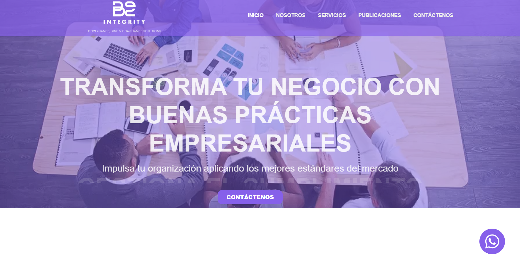 Interfaz del sistema B2 Integrity — plataforma corporativa y editorial de compliance